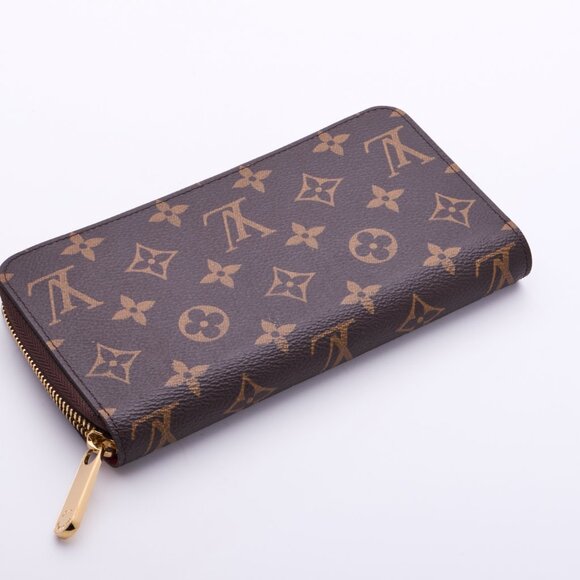 LOUIS VUITTON Zippy Around long wallet M41895 Monogram canvas Brown Pink Used LV - Picture 2 of 11